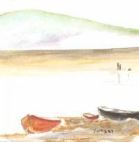 FISHING BOATS by Tom Day at Ross's Online Art Auctions