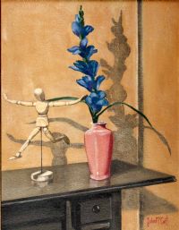 MANNEQUIN AND FLOWERS by John McCart at Ross's Online Art Auctions