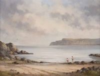 ROCKPORT, CO. ANTRIM by Desmond Monroe at Ross's Online Art Auctions