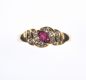 18 CARAT GOLD RUBY & DIAMOND CLUSTER RING at Ross's Online Art Auctions
