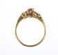 18 CARAT GOLD RUBY & DIAMOND CLUSTER RING at Ross's Online Art Auctions