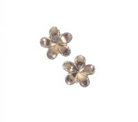 PAIR OF 14 CARAT GOLD FLOWER SHAPED EARRINGS at Ross's Online Art Auctions