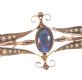 9 CARAT GOLD OPAL & SEED PEARL BAR BROOCH at Ross's Online Art Auctions