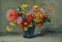 FLOWERS by Wycliffe Egginton RI RCA at Ross's Online Art Auctions