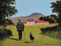 OUT FOR A STROLL, NEAR SLEMISH by Gregory Moore at Ross's Online Art Auctions