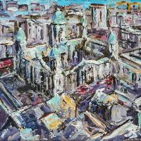 VIEW OVER BELFAST by Nicholas Finn at Ross's Online Art Auctions