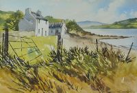 HOUSE BY THE SHORE by Chris Dearden RUA at Ross's Online Art Auctions