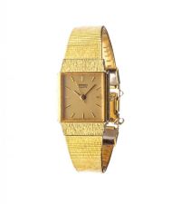 LADY'S GOLD PLATED SEIKO STEEL BACK WRIST WATCH WITH FITTED METAL MESH STRAP at Ross's Online Art Auctions