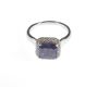 14 CT GOLD TANZANITE & DIAMOND CLUSTER RING at Ross's Online Art Auctions
