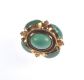 18 CT GOLD FOB MOUNTED WITH TURQUOISE STONES at Ross's Online Art Auctions
