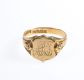 ANTIQUE 18 CT GOLD SHIELD SHAPED SIGNET RING at Ross's Online Art Auctions