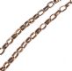 9 CT ROSE GOLD OVAL LINK GUARD CHAIN at Ross's Online Art Auctions