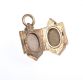 GOLD PLATED ENGRAVED SQUARE SHAPED LOCKET at Ross's Online Art Auctions
