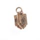 GOLD PLATED ENGRAVED SQUARE SHAPED LOCKET at Ross's Online Art Auctions