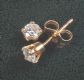 PAIR OF 18 CT GOLD DIAMOND STUD EARRINGS at Ross's Online Art Auctions