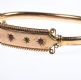 LADY'S GOLD PLATED DRESS BANGLE WITH FIVE COLOURED STONES at Ross's Online Art Auctions