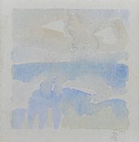BLUE LANDSCAPE by Colin Middleton RHA RUA at Ross's Online Art Auctions