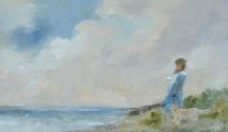 BESIDE THE SEA by Tom Kerr at Ross's Online Art Auctions