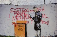 GRAFFITI SLOGAN by After Banksy at Ross's Online Art Auctions