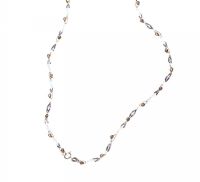 18 CT WHITE & ROSE GOLD TWIST NECKLACE at Ross's Online Art Auctions