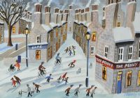 SNOW AT THE PENNY by John Ormsby at Ross's Online Art Auctions