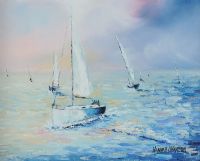 BRAVING THE SWELL by Hannah O'Hanlon at Ross's Online Art Auctions