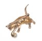 9 CT GOLD VICTORIAN KITTEN BROOCH WITH CULTURED PEARL & RUBIES at Ross's Online Art Auctions
