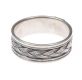 SILVER RING WITH PLAIT MOTIF at Ross's Online Art Auctions