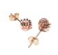 9 CT ROSE GOLD KNOT STUD EARRINGS at Ross's Online Art Auctions