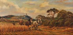 WORKING THE FIELD, NEAR SCRABO by Vittorio Cirefice at Ross's Online Art Auctions
