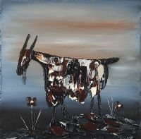 EVENING GOAT by Michael Smyth at Ross's Online Art Auctions