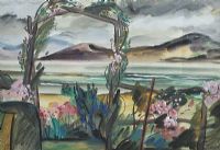 FLOWERS BY THE BEACH by Norah McGuinness HRHA at Ross's Online Art Auctions