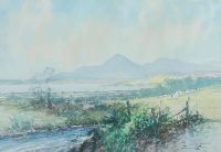 THE MOURNE MOUNTAINS by William Cunningham at Ross's Online Art Auctions