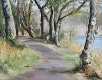 PATH BY THE LAGAN by Lynne Larmour at Ross's Online Art Auctions