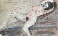 RECLINING NUDE by George Campbell RHA RUA at Ross's Online Art Auctions