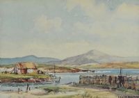 NEAR ROUNDSTONE, CONNEMARA by Frank Murphy at Ross's Online Art Auctions