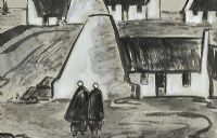 IRISH VILLAGE by Markey Robinson at Ross's Online Art Auctions