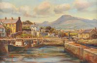 ANNALONG HARBOUR by Vittorio Cirefice at Ross's Online Art Auctions