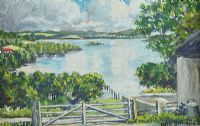 TULLY BAY, LOWER LOUGH ERNE by Patric Stevenson PPRUA at Ross's Online Art Auctions