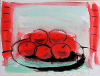 APPLES ON A PLATE by Neil Shawcross RHA RUA at Ross's Online Art Auctions
