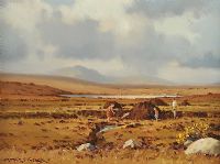 SHOWERY DAY, NEAR DUNGLOE, DONEGAL by Arthur H. Twells RUA at Ross's Online Art Auctions