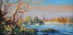 HILLSBOROUGH LAKE by William Cunningham at Ross's Online Art Auctions