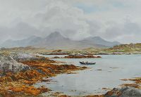BALLYNAKILL HARBOUR, CONNEMARA by Frank Egginton RCA FIAL at Ross's Online Art Auctions