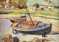 FISHING BOAT, CONNEMARA by Kenneth Webb RUA at Ross's Online Art Auctions