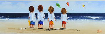 BEACH BOYS by Michelle Carlin at Ross's Online Art Auctions