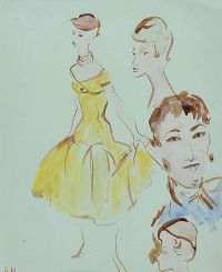 FASHION STUDIES by Gladys Maccabe HRUA at Ross's Online Art Auctions
