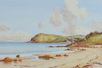 BALLYGALLY HEAD, THE ANTRIM COAST by Samuel McLarnon UWS at Ross's Online Art Auctions