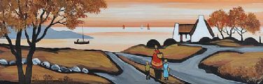 AUTUMN STROLL by J.P. Rooney at Ross's Online Art Auctions