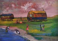 GYPSY CAMP by James Bingham at Ross's Online Art Auctions