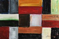COLOUR WALL (RED & BLACK) by Sean Mulder at Ross's Online Art Auctions